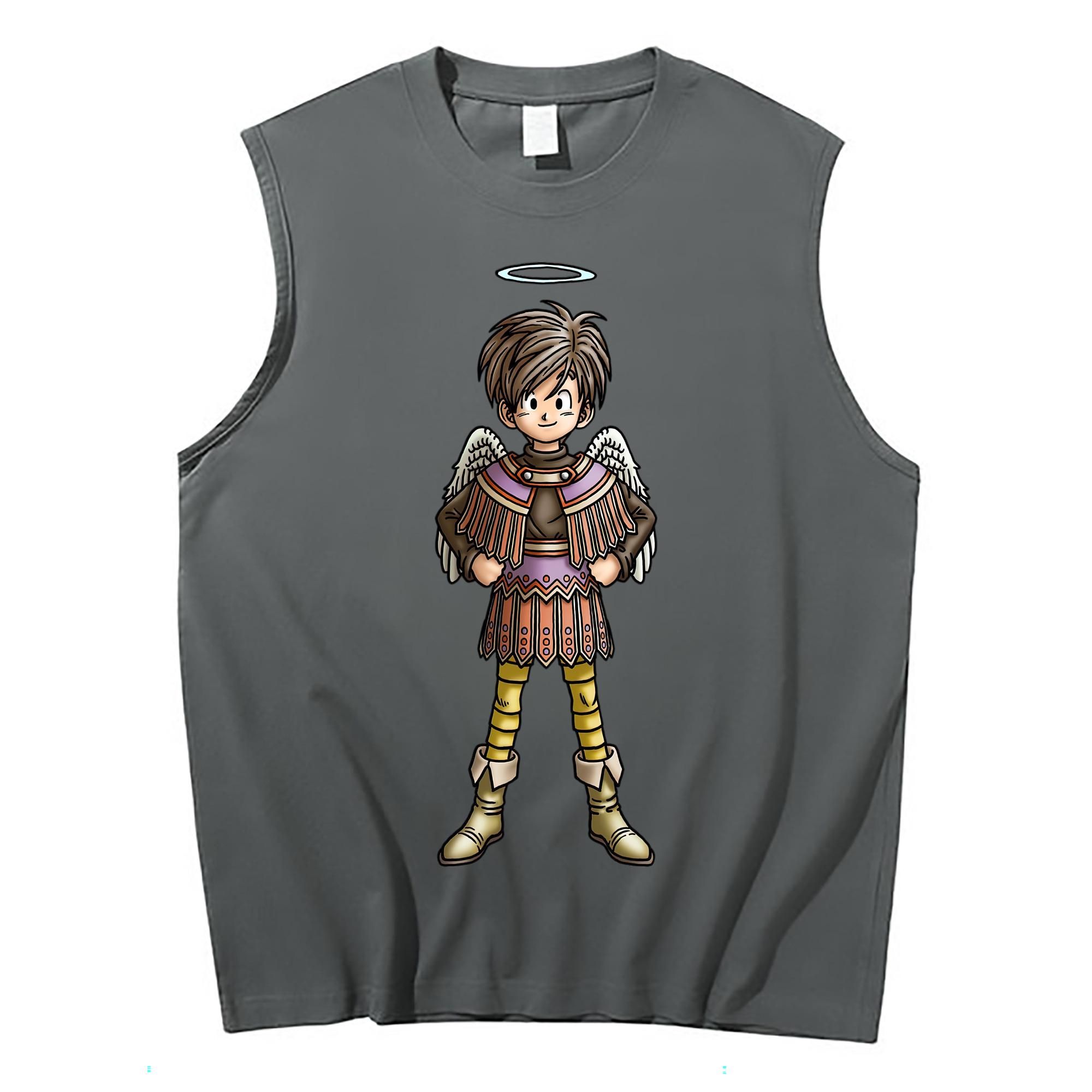（画像用） ドラゴンクエスト Doragon Kuesuto Dragon Quest コットン100％タンクトップ（フロントプリント）